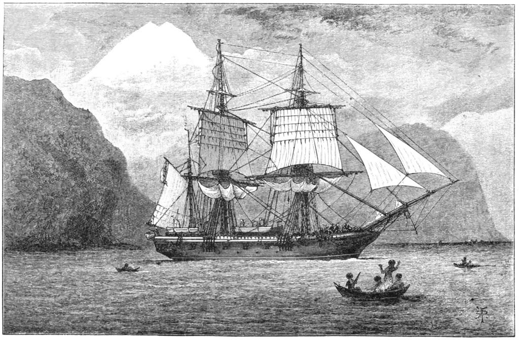 Kapal HMS Beagle yang membawa Charles Darwin dalam ekspedisi ilmiah keliling dunia.